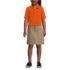 School Uniform Kids Short Sleeve Mesh Polo Shirt, Front