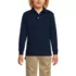 School Uniform Kids Long Sleeve Interlock Polo Shirt, alternative image