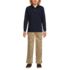 School Uniform Kids Long Sleeve Interlock Polo Shirt, alternative image