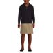 School Uniform Kids Long Sleeve Interlock Polo Shirt, Front