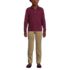 School Uniform Kids Long Sleeve Interlock Polo Shirt, Front