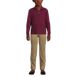 Kids Long Sleeve Interlock Polo Shirt, Front