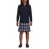 School Uniform Kids Long Sleeve Interlock Polo Shirt, Front