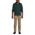 School Uniform Kids Long Sleeve Interlock Polo Shirt, Front