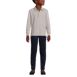 Kids Long Sleeve Interlock Polo Shirt, Front