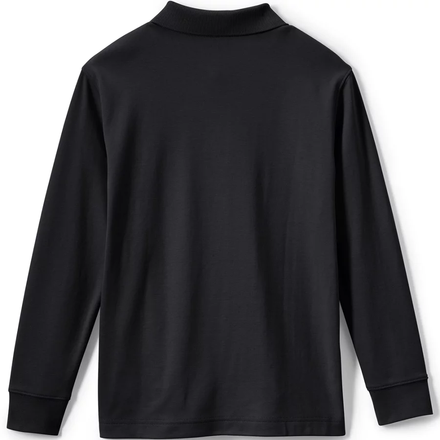 Kids' Long Sleeve Interlock Polo Shirt view 2