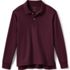 School Uniform Kids Long Sleeve Interlock Polo Shirt, Front