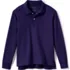 Kids Long Sleeve Interlock Polo Shirt, Front