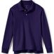 Kids Long Sleeve Interlock Polo Shirt, Front