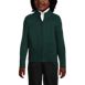 School Uniform Boys Cotton Modal Zip Front Cardigan Sweater, Front