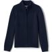 School Uniform Boys Cotton Modal Zip Front Cardigan Sweater, Front