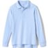 School Uniform Kids Long Sleeve Mesh Polo Shirt, Front