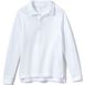 School Uniform Kids Long Sleeve Mesh Polo Shirt, Front