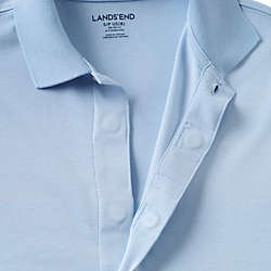 School Uniform Little Kids Adaptive Short Sleeve Interlock Polo Shirt, alternative image