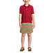 School Uniform Kids Adaptive Short Sleeve Interlock Polo Shirt, Front
