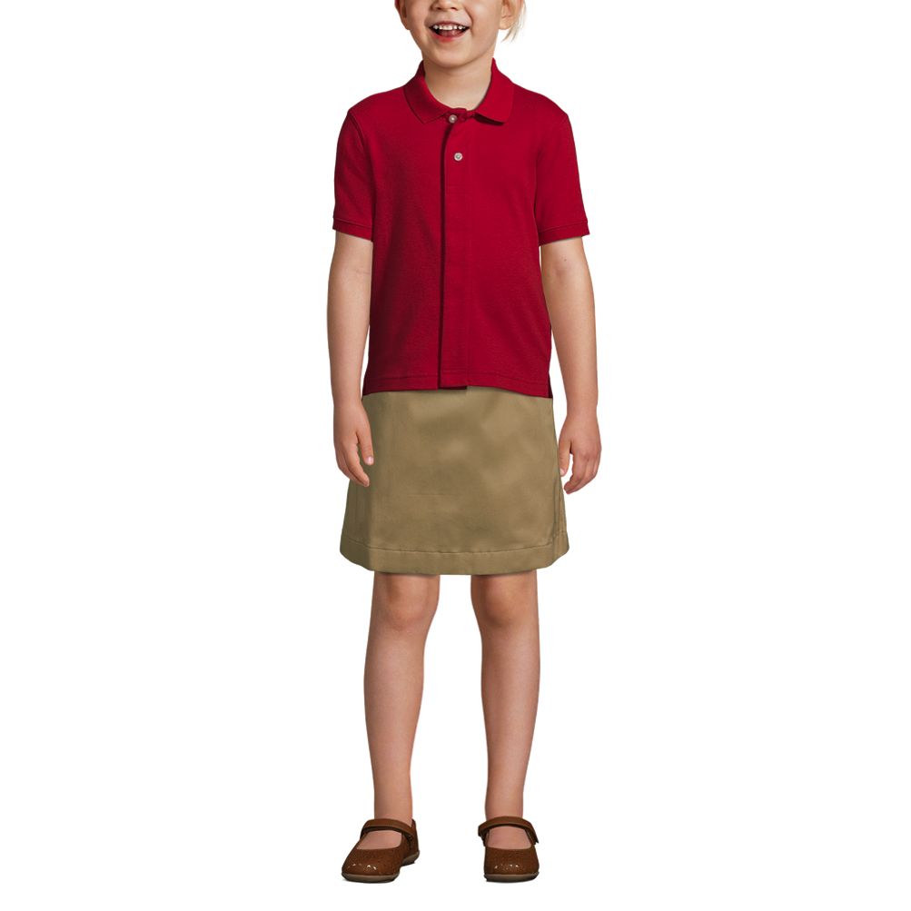 School Uniform Kids Adaptive Short Sleeve Interlock Polo Shirt