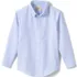 School Uniform Boys Long Sleeve Stripe Oxford Dress Shirt, Front