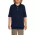 School Uniform Kids Short Sleeve Banded Bottom Polo Shirt, alternative image