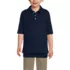 School Uniform Kids Short Sleeve Banded Bottom Polo Shirt, Front