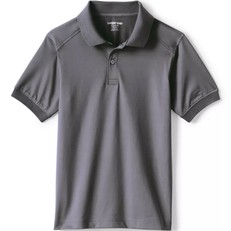 Kids Short Sleeve Rapid Dry Polo Shirt, Front