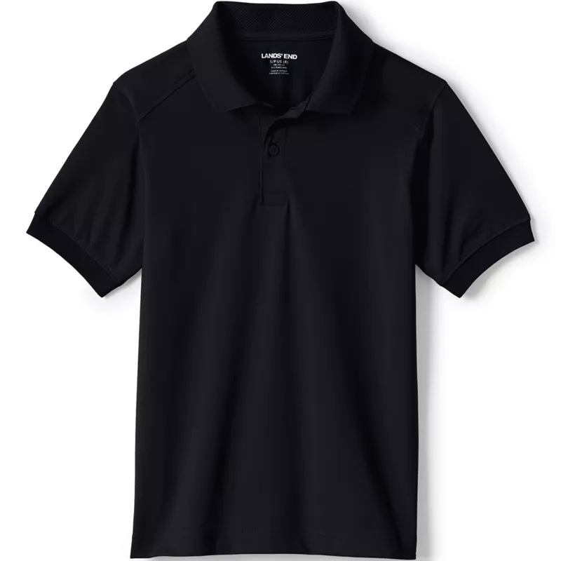 Kids Short Sleeve Rapid Dry Polo Shirt, Front
