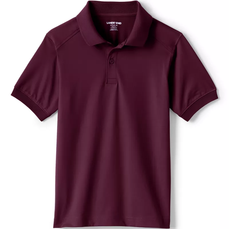 Kids Short Sleeve Rapid Dry Polo Shirt, Front