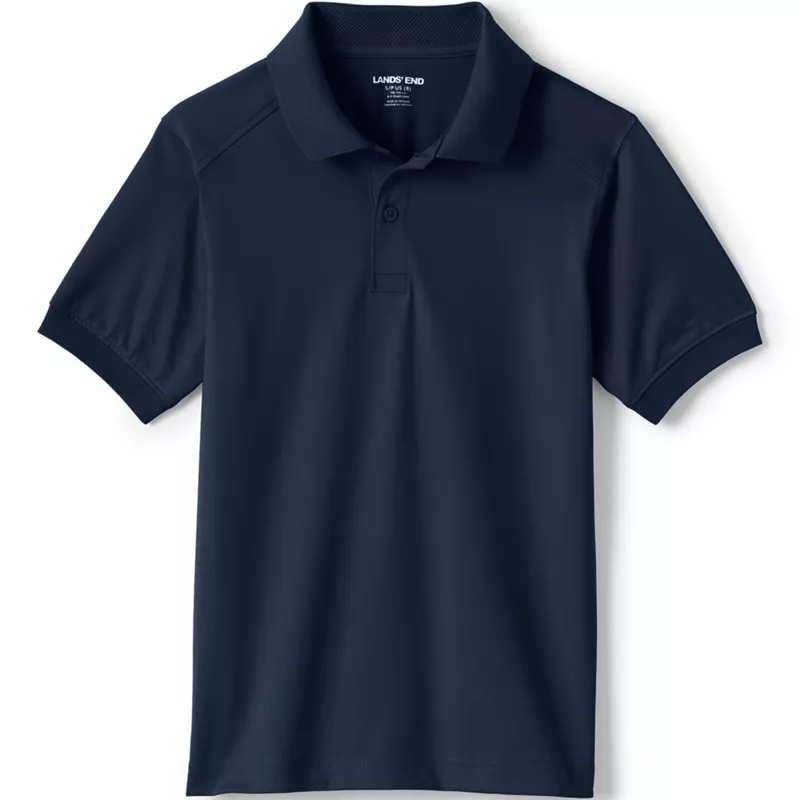 Kids Short Sleeve Rapid Dry Polo Shirt, Front
