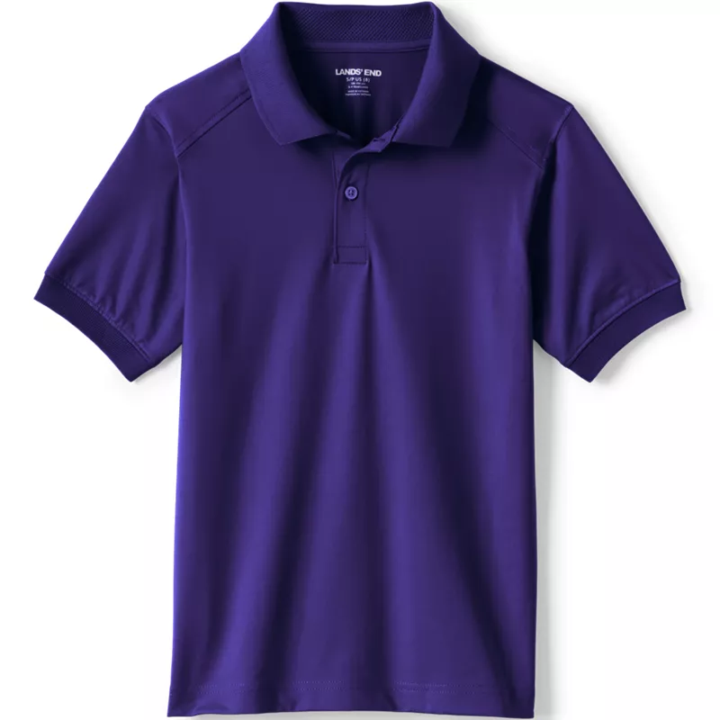 Kids Short Sleeve Rapid Dry Polo Shirt, Front