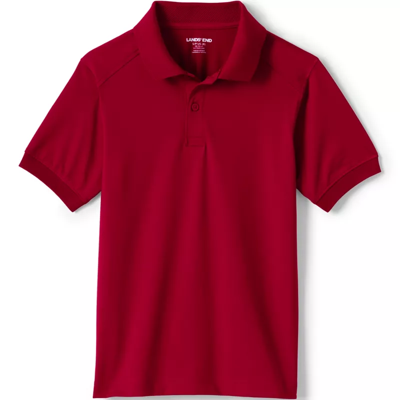 Kids Short Sleeve Rapid Dry Polo Shirt, Front