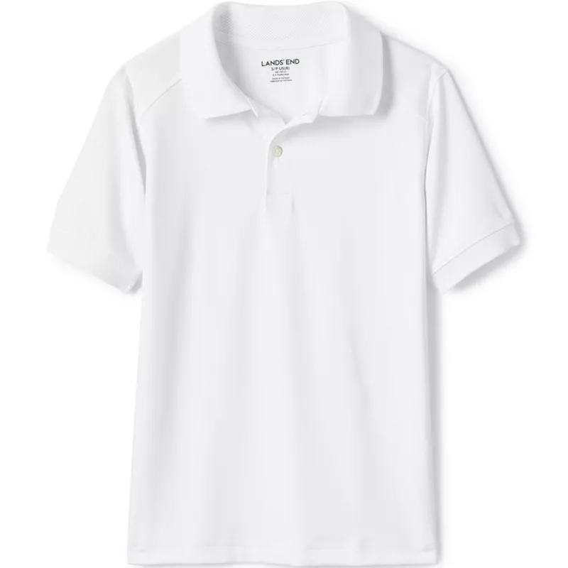 Kids Short Sleeve Rapid Dry Polo Shirt, Front