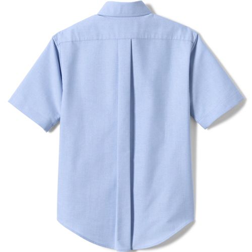 School Uniform Boys Short Sleeve Oxford Dress Shirt, Back