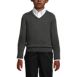 School Uniform Boys Cotton Modal Fine Gauge V-neck Sweater, Front