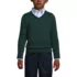 School Uniform Boys Cotton Modal Fine Gauge V-neck Sweater, Front