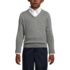 School Uniform Boys Cotton Modal Fine Gauge V-neck Sweater, Front