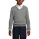 Boys Cotton Modal Fine Gauge V-neck Sweater, Front