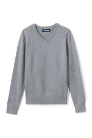 Lands' End School Uniform Boys Cotton Modal Button Front Cardigan Sweater 