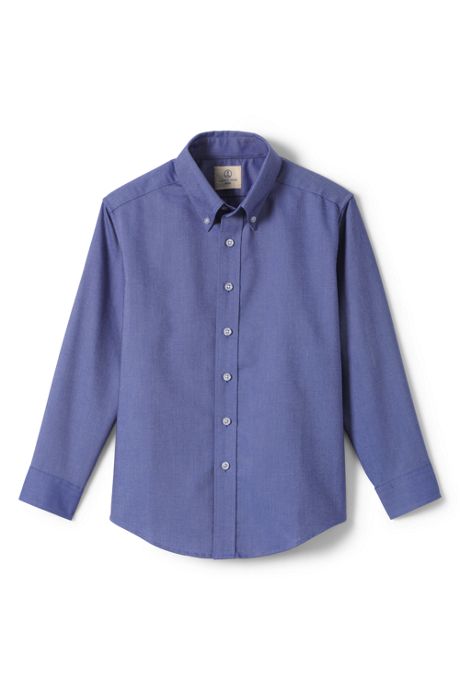 School Uniform Boys/Mens Work Formal Wear Business Collar Long Sleeve Shirt