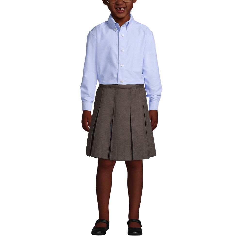 AOLIWEN Boy's Solid Long Sleeve Dress Shirt School Uniform Button