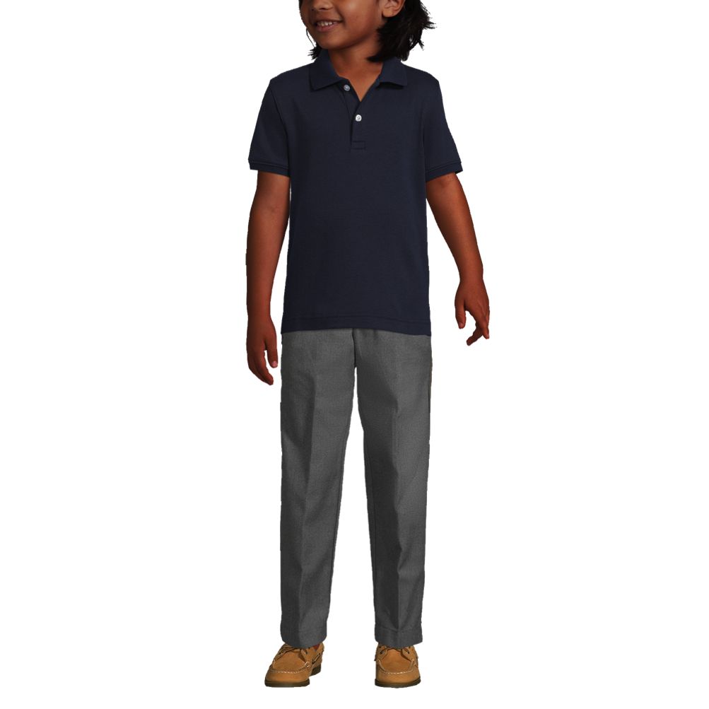 Kids Short Sleeve Tailored Fit Interlock Polo Shirt | Lands\' End | Kapuzenshirts