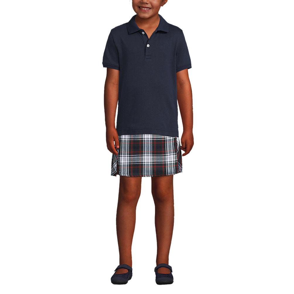 Kids Short Sleeve Tailored Fit Interlock Polo Shirt | Lands' End