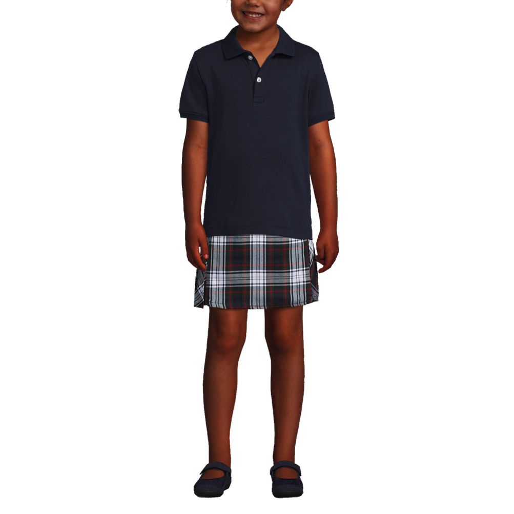 Kids Short | Lands\' Sleeve Fit Polo End Tailored Interlock Shirt