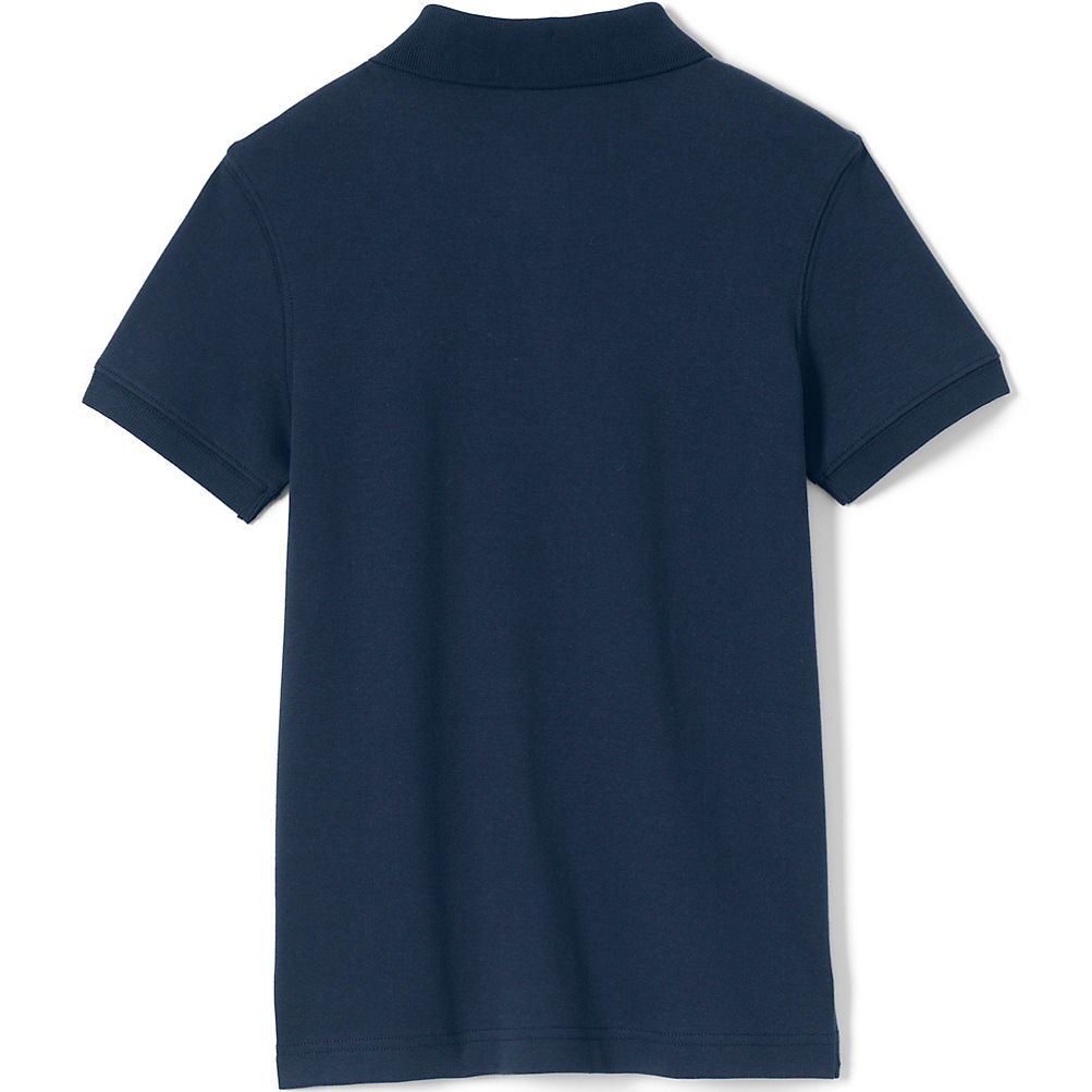 Kids Short Sleeve Tailored Fit Interlock Polo Shirt | Lands\' End
