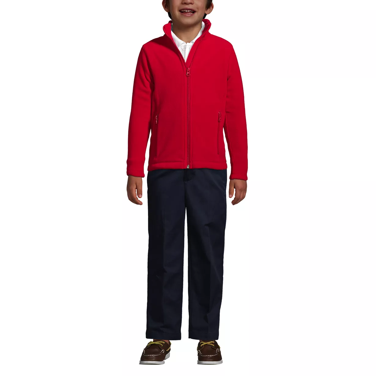 School Uniform Kids Full-Zip Mid-Weight Fleece Jacket