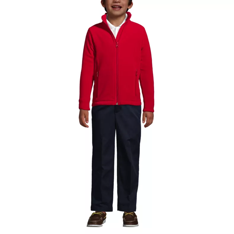 School Uniform Kids Full-Zip Mid-Weight Fleece Jacket