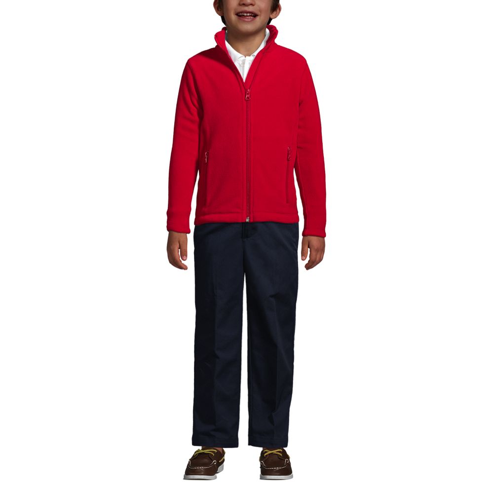 Lands' End School Uniform Women's Full-zip Mid-weight Fleece