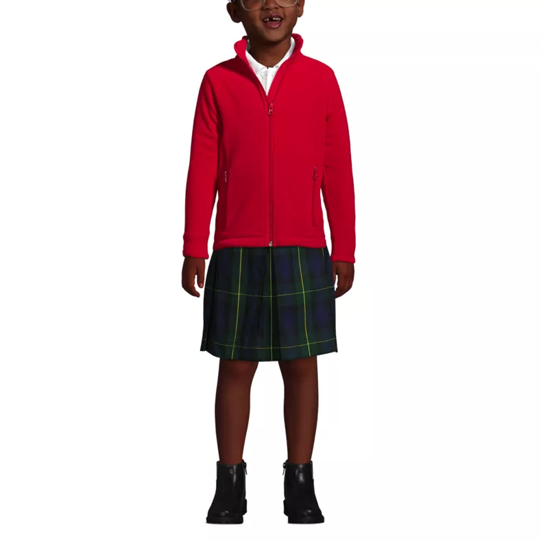 School Uniform Kids Full-Zip Mid-Weight Fleece Jacket