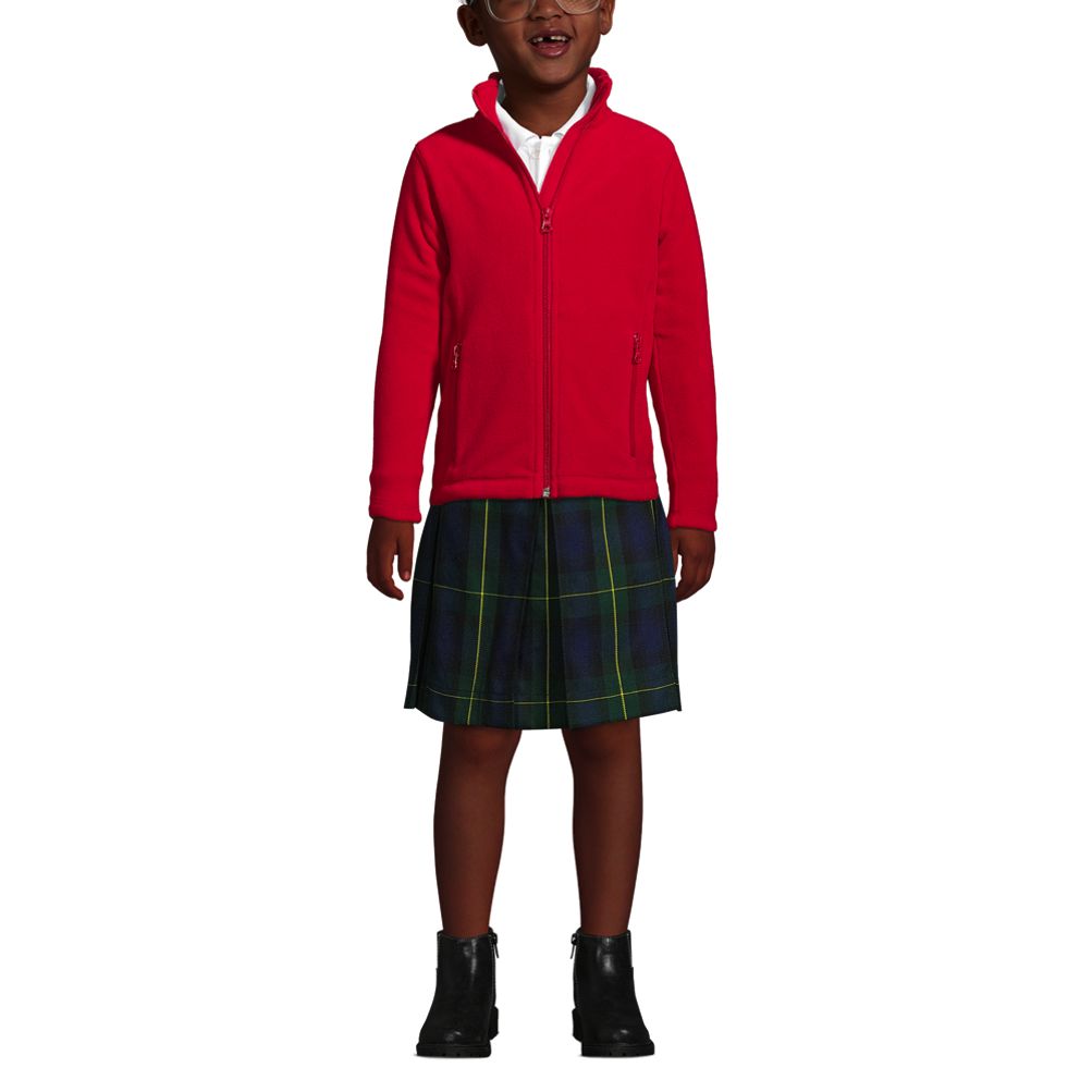 Lands' End School Uniform Women's Full-zip Mid-weight Fleece