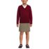 School Uniform Kids Cotton Modal V-neck Sweater, Front
