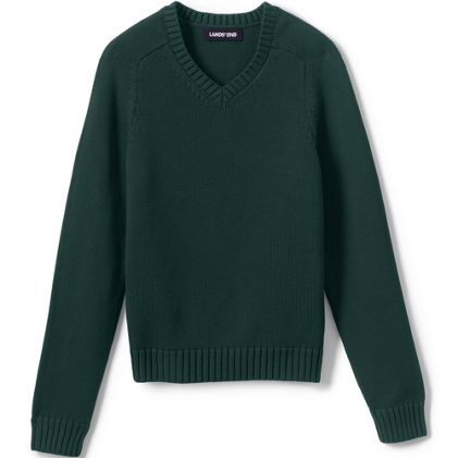 Kids Cotton Modal V-neck Sweater - primary