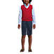School Uniform Kids Cotton Modal Fine Gauge Sweater Vest, alternative image